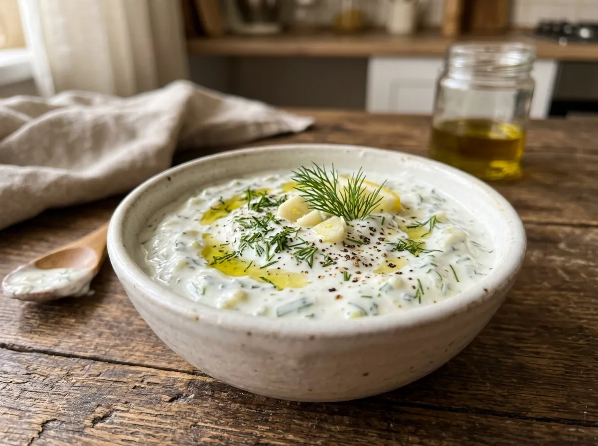 Часниковий соус з йогуртом
